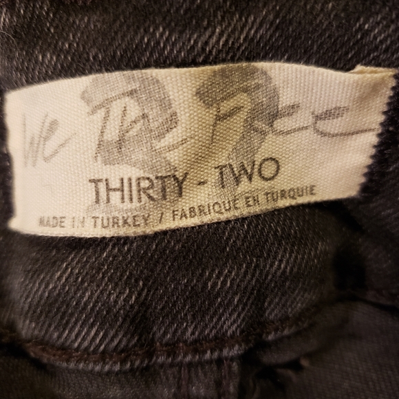 Free People jeans size 32 short. Black. Wide leg. - Picture 6 of 8